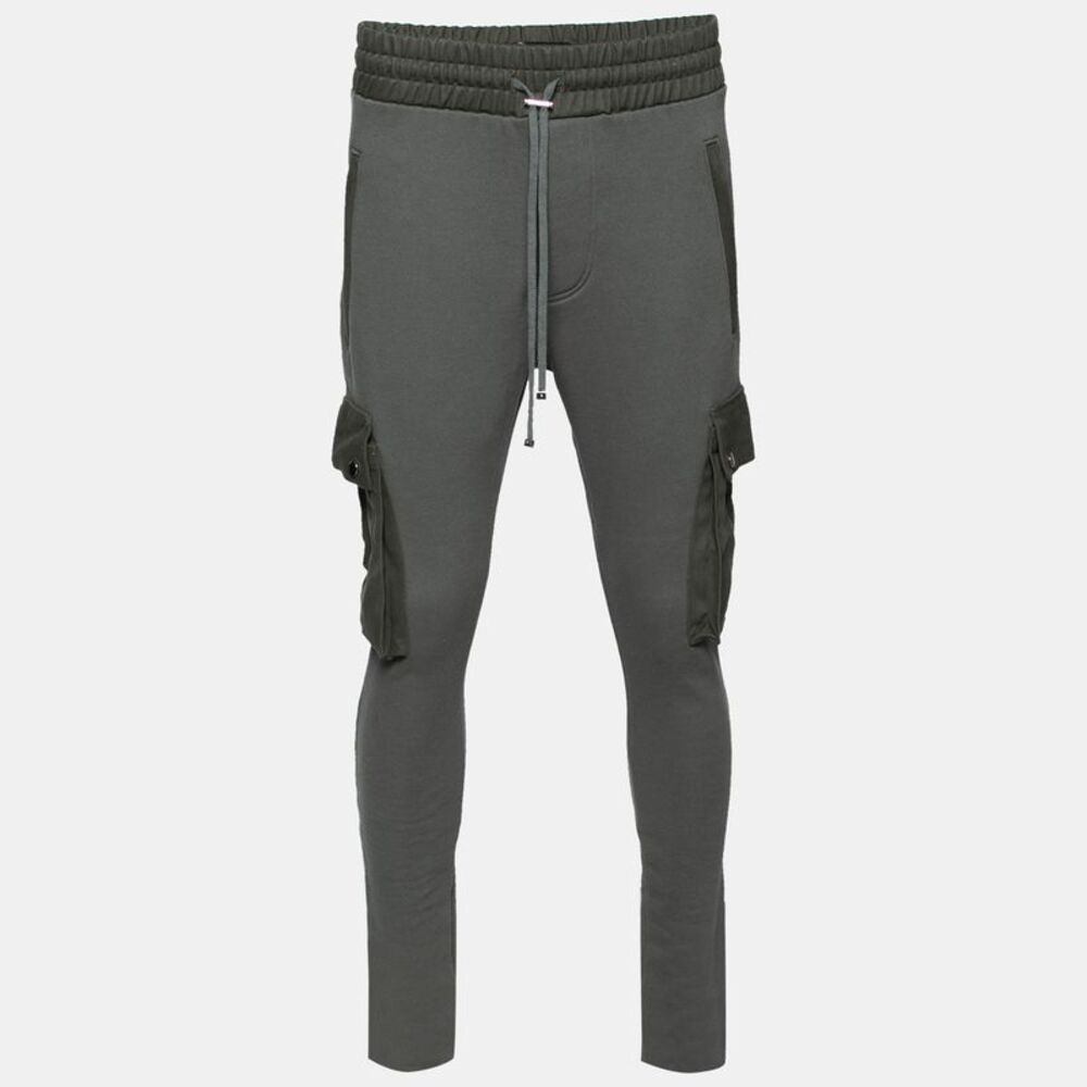 Amiri Green Cotton Knit Pocket Detailed Slim Fit Sweatpants M